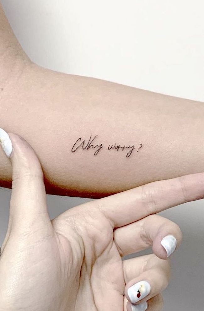 Perché preoccuparsi di @sarakori - Tatuaggi positivi che vi faranno sorridere