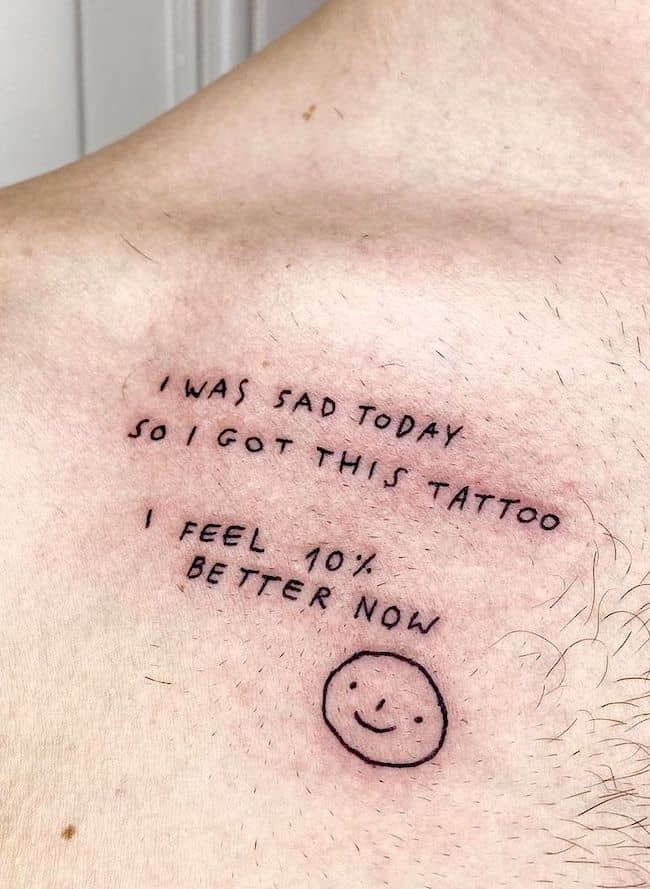 Un tatuaggio per tirarsi su di morale da @litchiink