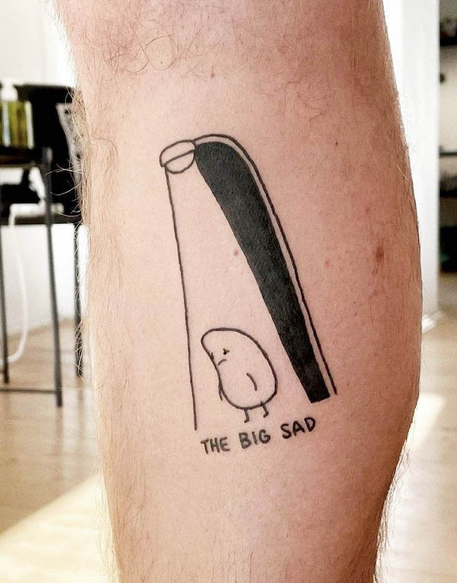 Un tatuaggio che capisce come ci si sente soli di @kazisvet