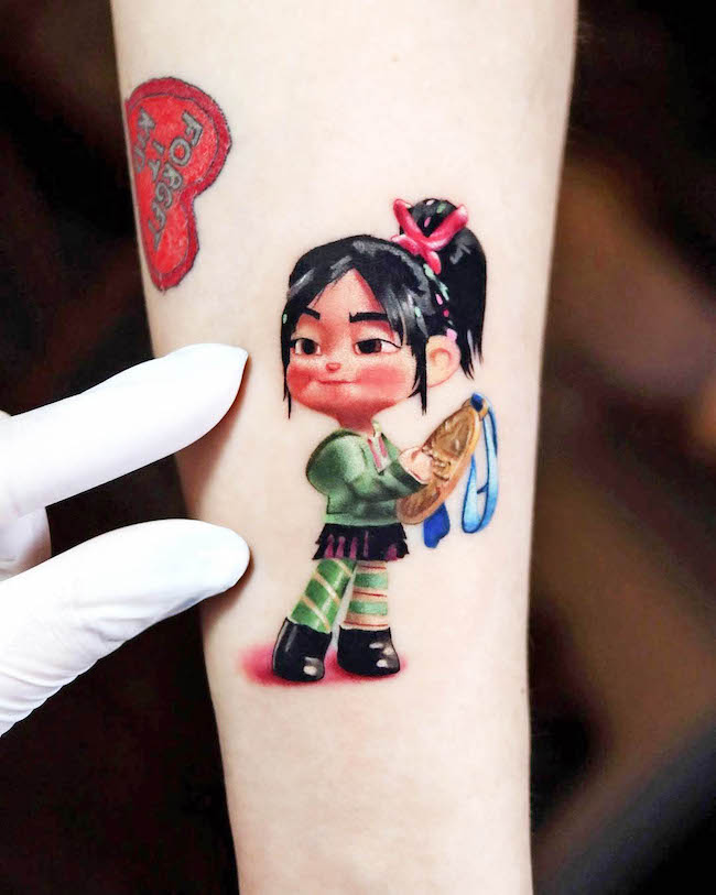 Vanellope di Ralph Spaccatutto di @tatuatore_yeono