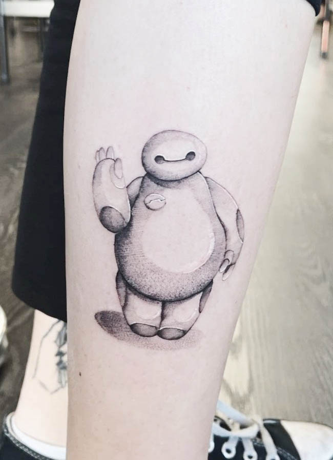 Tatuaggio di Baymax di @little_moon_witch