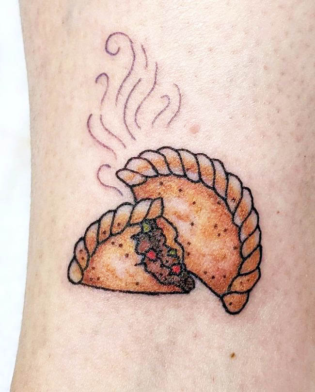 Empanadas tattoo di @catherine_alice