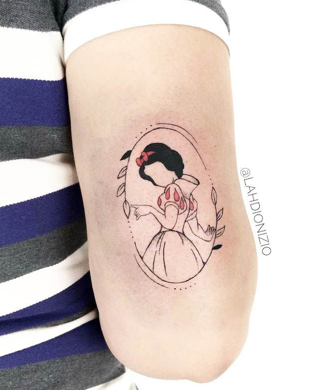 Snow White tattoo by @lahdionizio