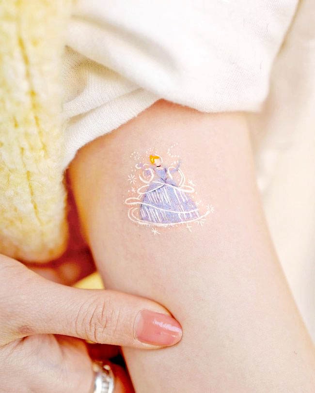 Cinderella tattoo by @studiobysol