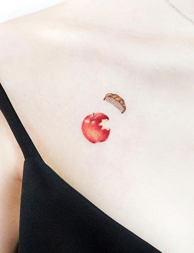 Snow White tattoo by @ida.jeju