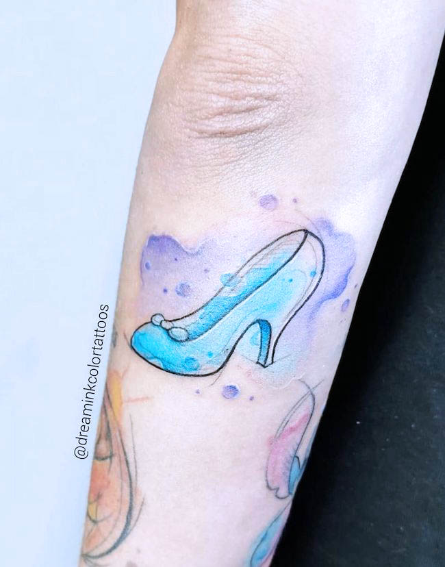 Cinderella tattoo by @dreaminkcolortattoos