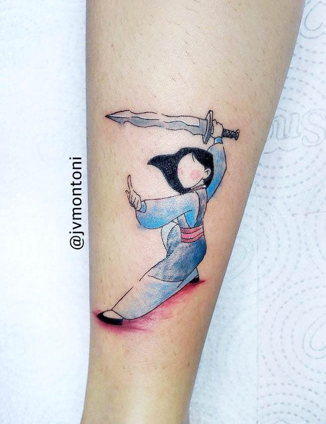 Mulan tattoo by @jvmontoni
