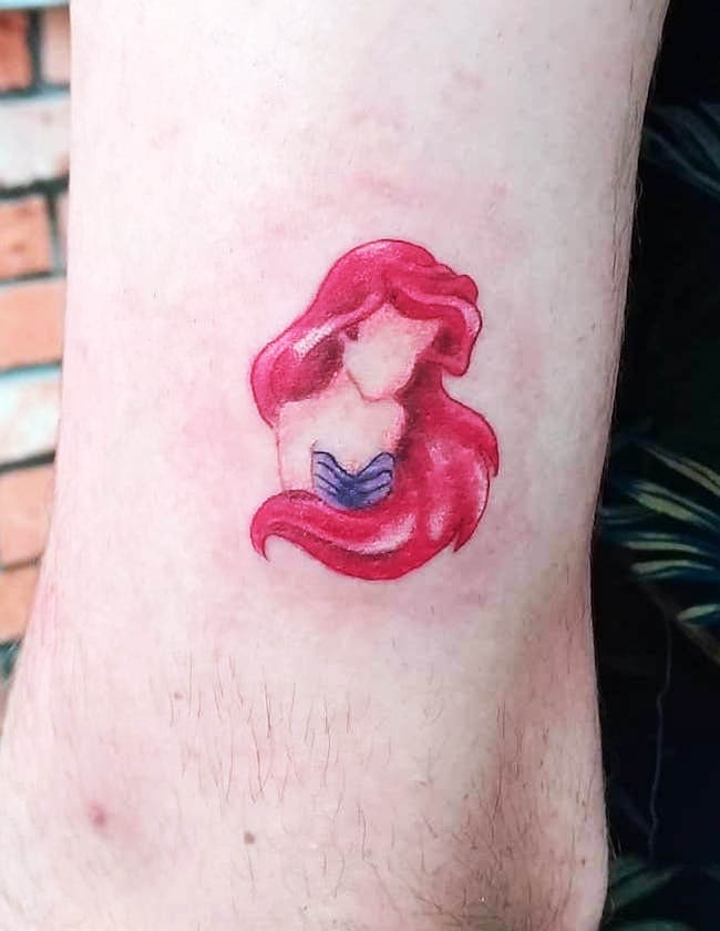 Ariel the Little Mermaid tattoo by @btriz_tattoo