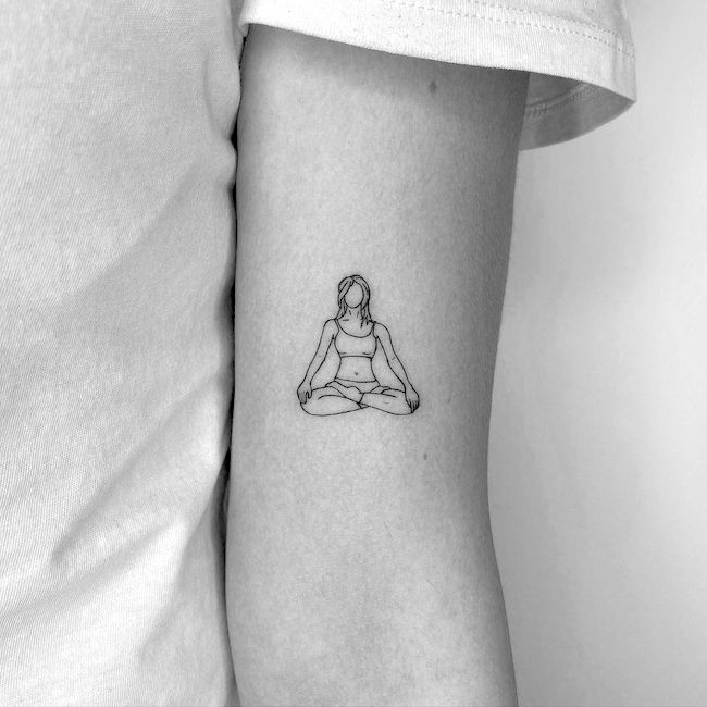 Trova il tuo zen - un tatuaggio calmante sul braccio di @cagridurmaz