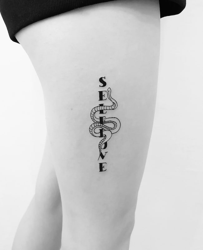 L'amore per se stessi è il miglior tatuaggio d'amore di @tttypoholic