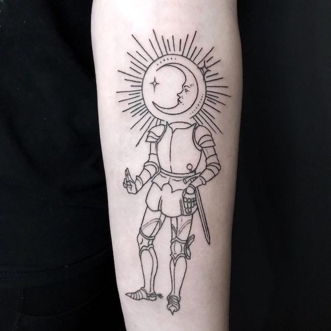 Il cavaliere lunare di @starseed_ink