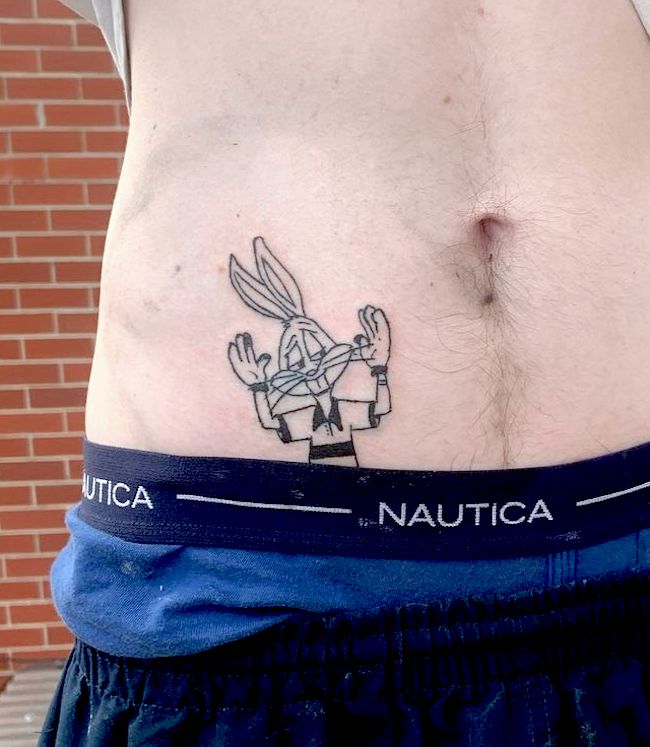 Tatuaggio Bugs bunny di @b_side99