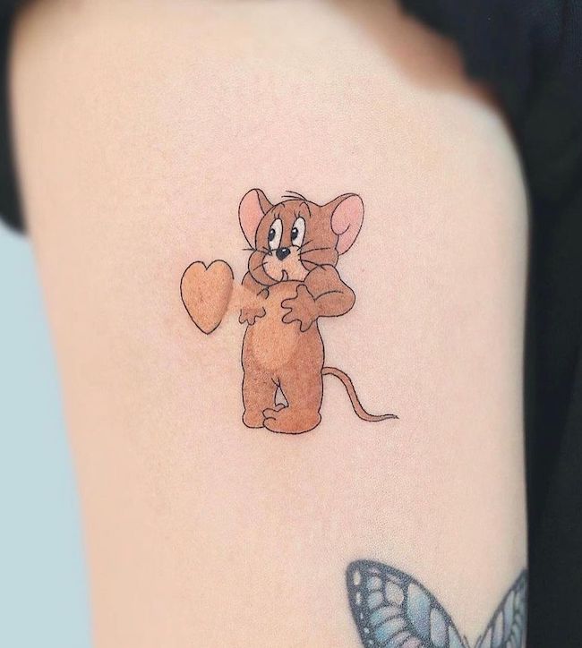Jerry da Tom e Jerry di @tattoo.pencil