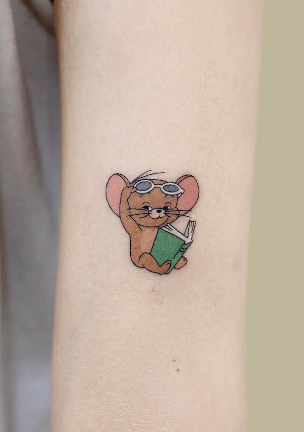 Jerry da Tom e Jerry di @tattoo.pencil