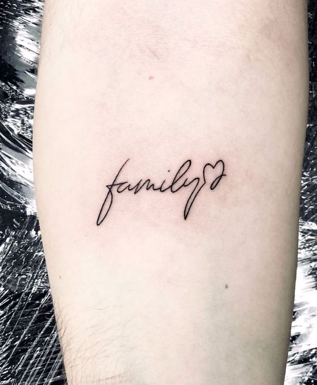 Un dolce tatuaggio per le persone di famiglia da @traptattoo_officialshop