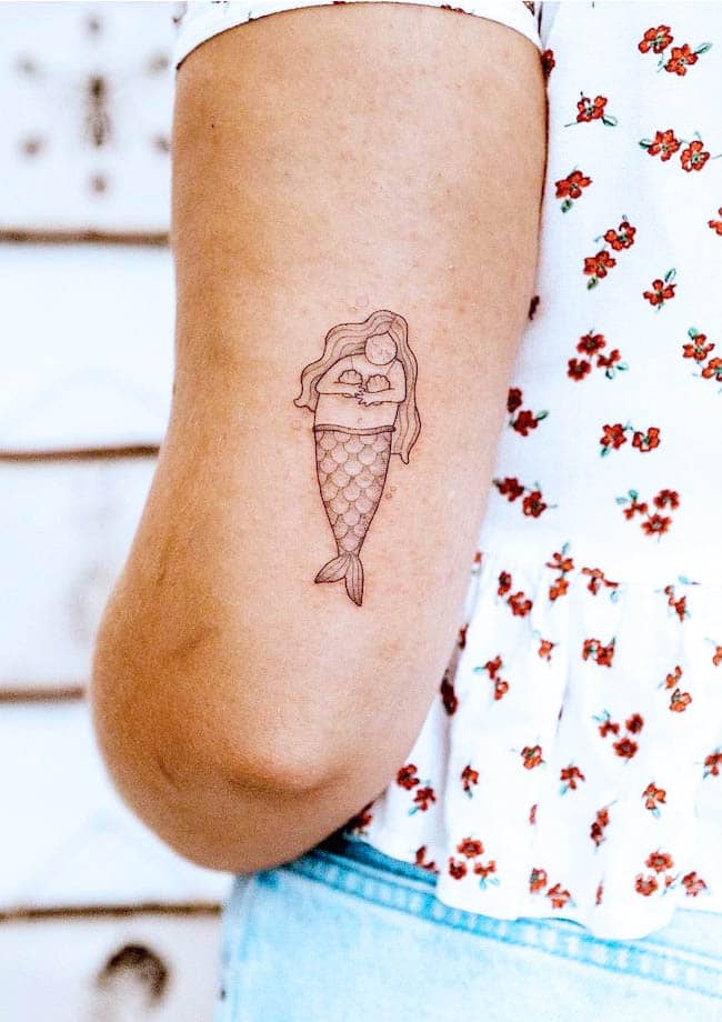 Una sirena paffuta di @tattoorroom
