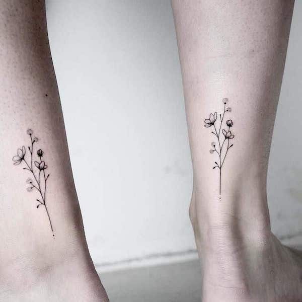 Colori del cuore_tatuaggi madre figlia di @o.ri_tattoo
