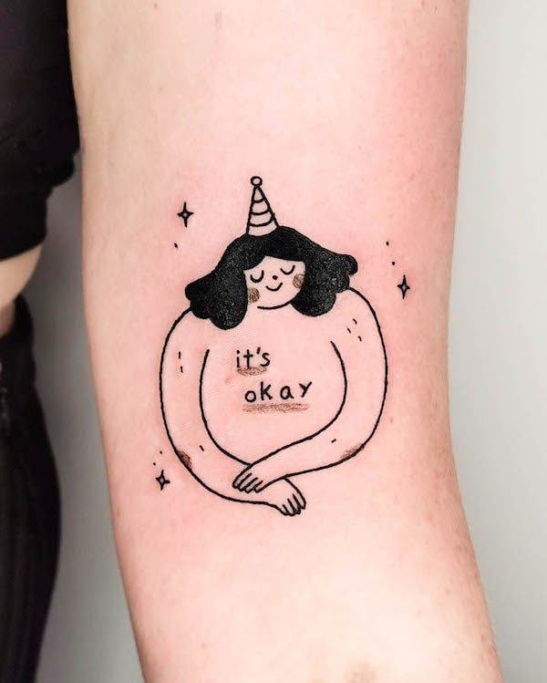 Tatuaggio sulla salute mentale da @studiomilaa