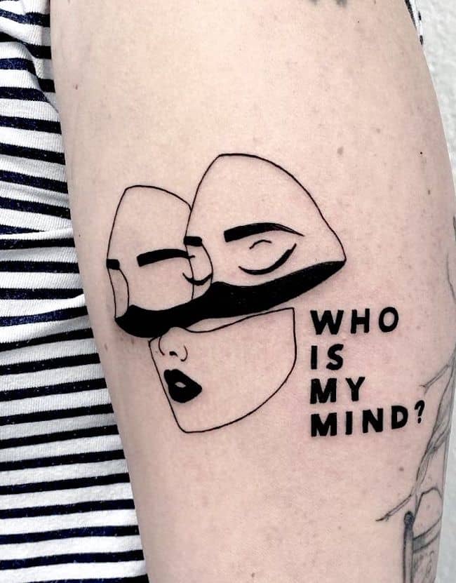 Tatuaggio sulla salute mentale di @tttypoholic