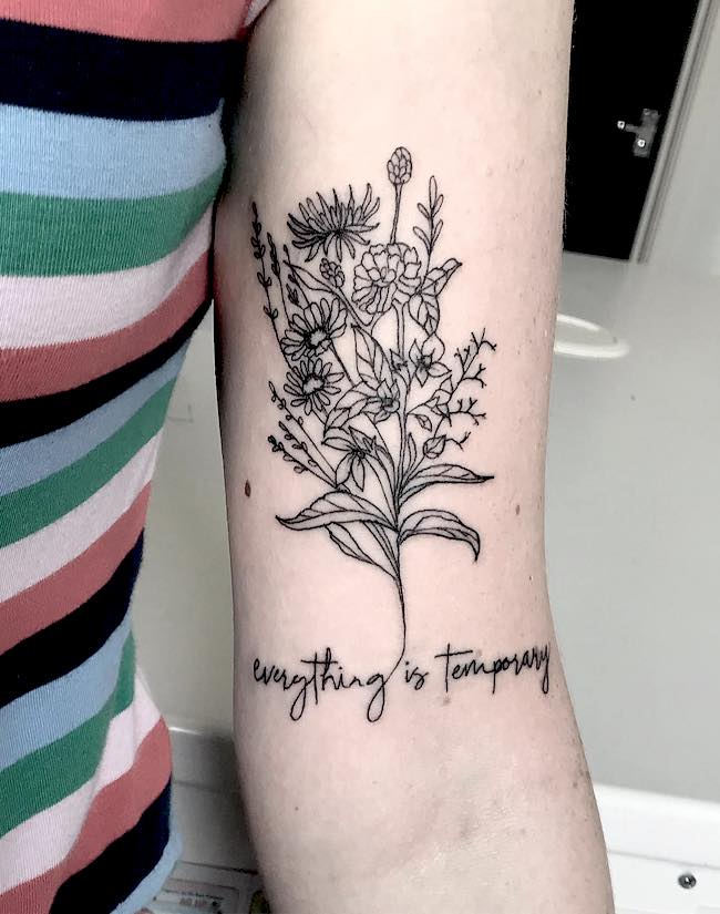 Tutto è temporaneo di @bil_tattoo