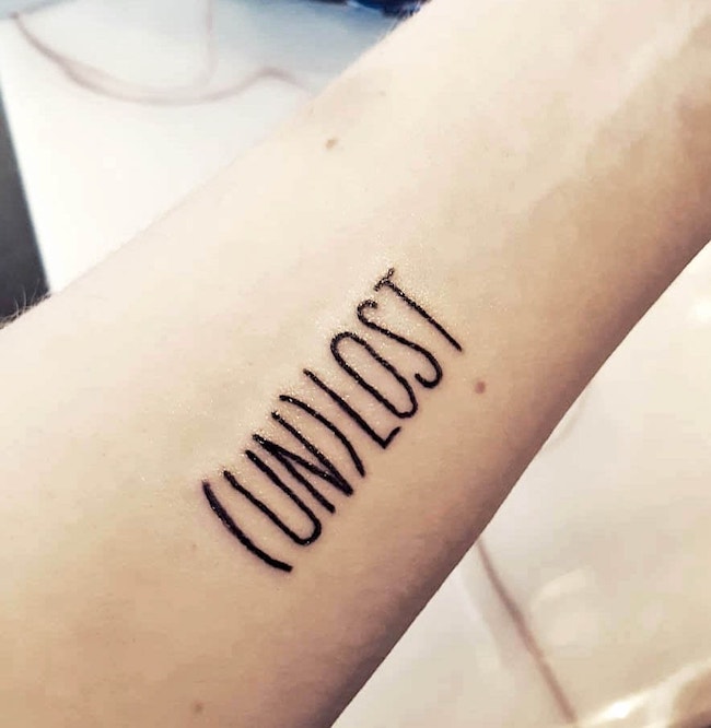 Tatuaggio con citazione