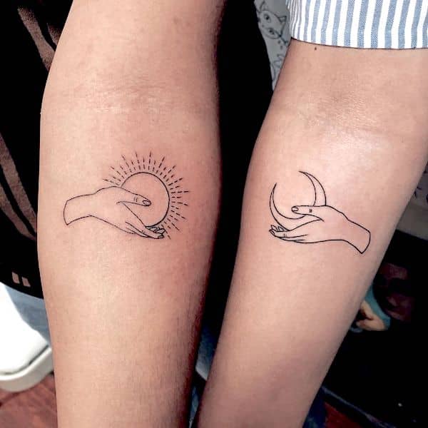 I will give you all di @moonlitequeenartist- Stupendi tatuaggi unisex abbinati per fratelli e sorelle