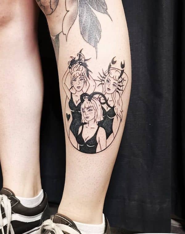 Astrologia sorelle tatuaggi per 3 da @tornade.tattoos - Tatuaggi significativi per le sorelle