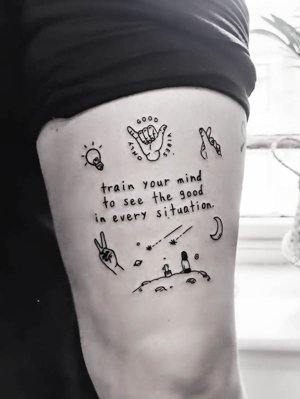 Vedi il tatuaggio sulla salute mentale good_meaningful di @cassiebirdtattoos